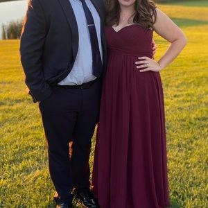 Azazie Yazmin Strapless Bridesmaid Dress